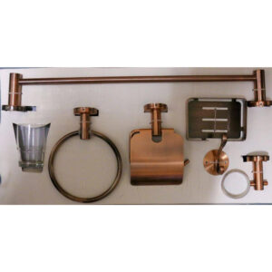 N053 A/C – 6 Pieces Bathroom Set – Antique Copper