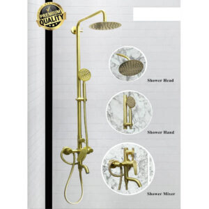 EG6036 ( Bathroom Mixer with Rail and 12cm Adjacent Shower Hand )
